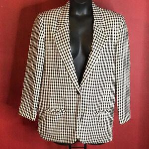 AZZURRI PLAID BLAZER SIZE 10